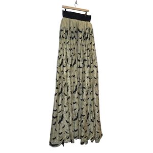 Handmade Maxi Skirt Bat Print‎ Halloween Costume Party Long Skirt